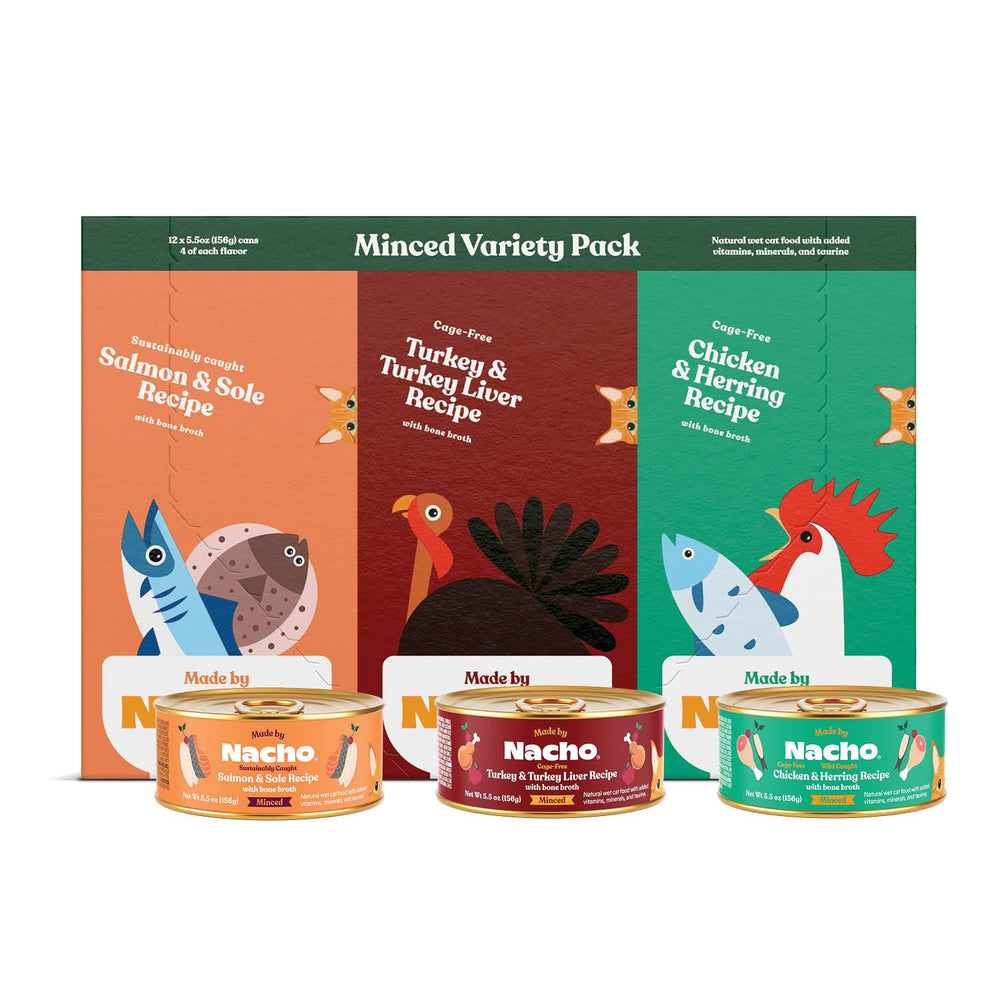 Made by Nacho premium picados pavo y hígado en cuenco, sabor natural y nutritivo.
