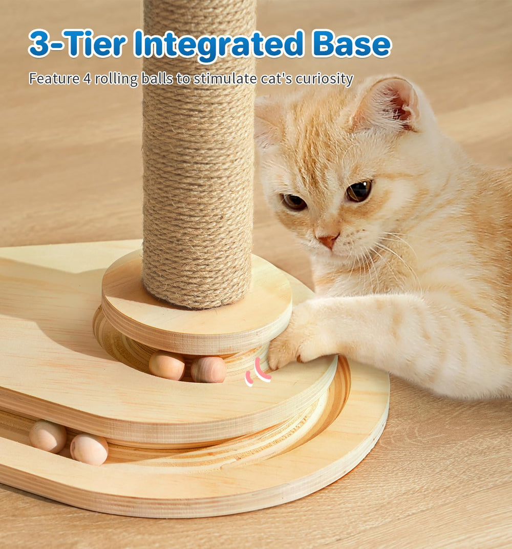 MADE 4 PETS base de madera estable, diseño compacto para espacios pequeños