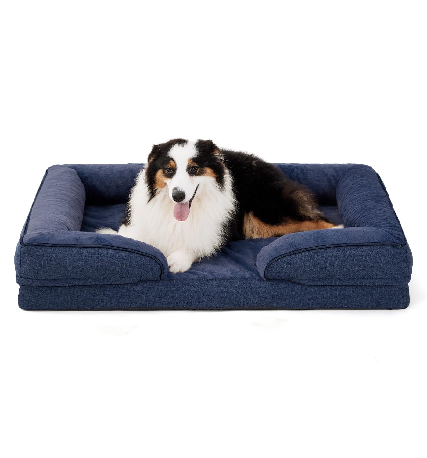 Cama ortopédica Made4Pets para perros grandes con soporte de articulaciones.