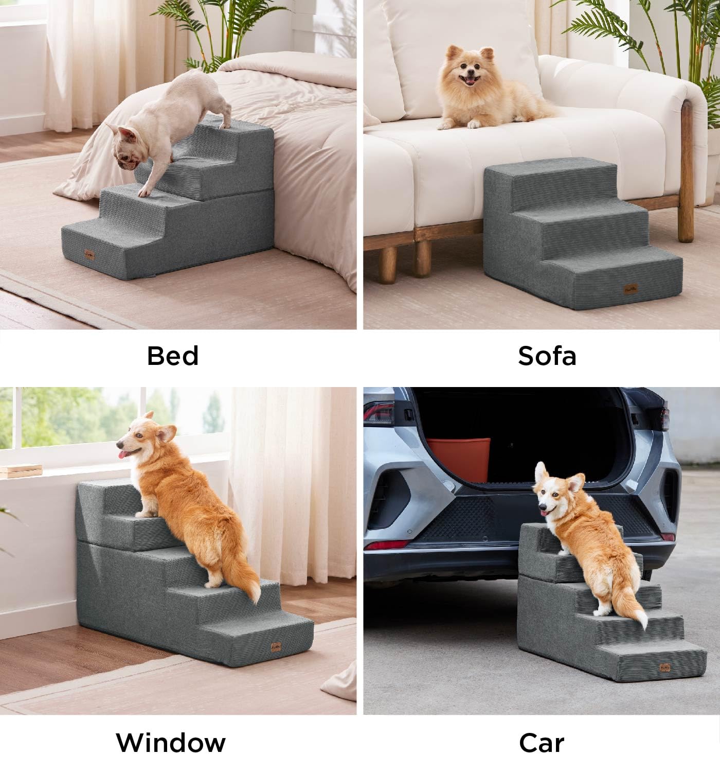 MADE 4 PETS escalera para perro en sofá, ayuda a trepar con seguridad