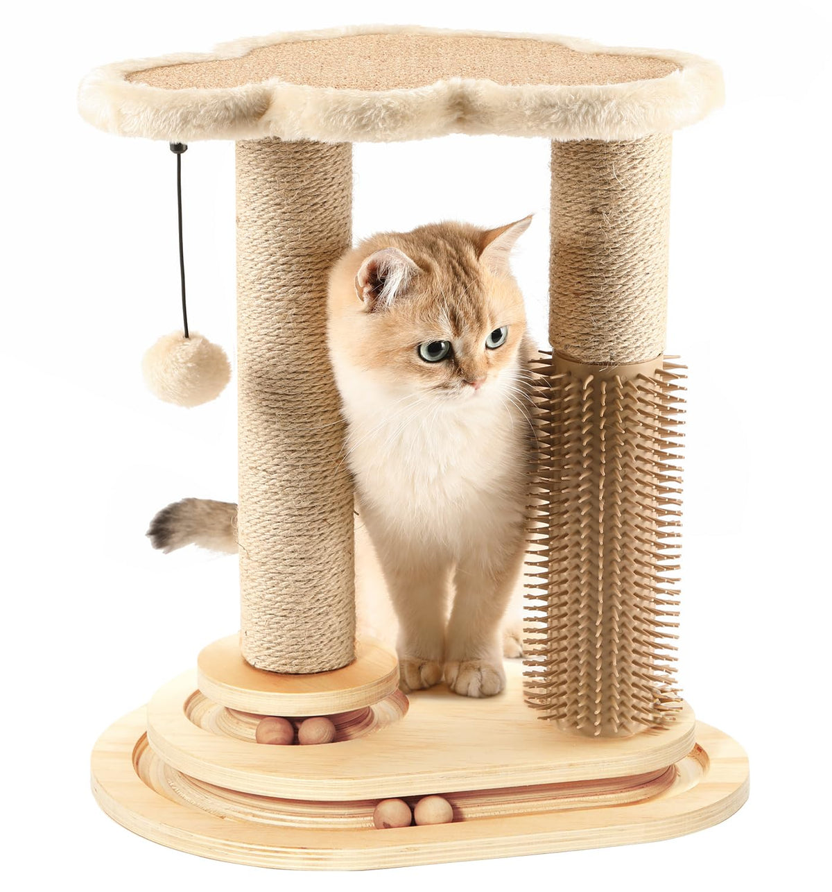 MADE 4 PETS poste rascador, sisal natural para afilar uñas y jugar