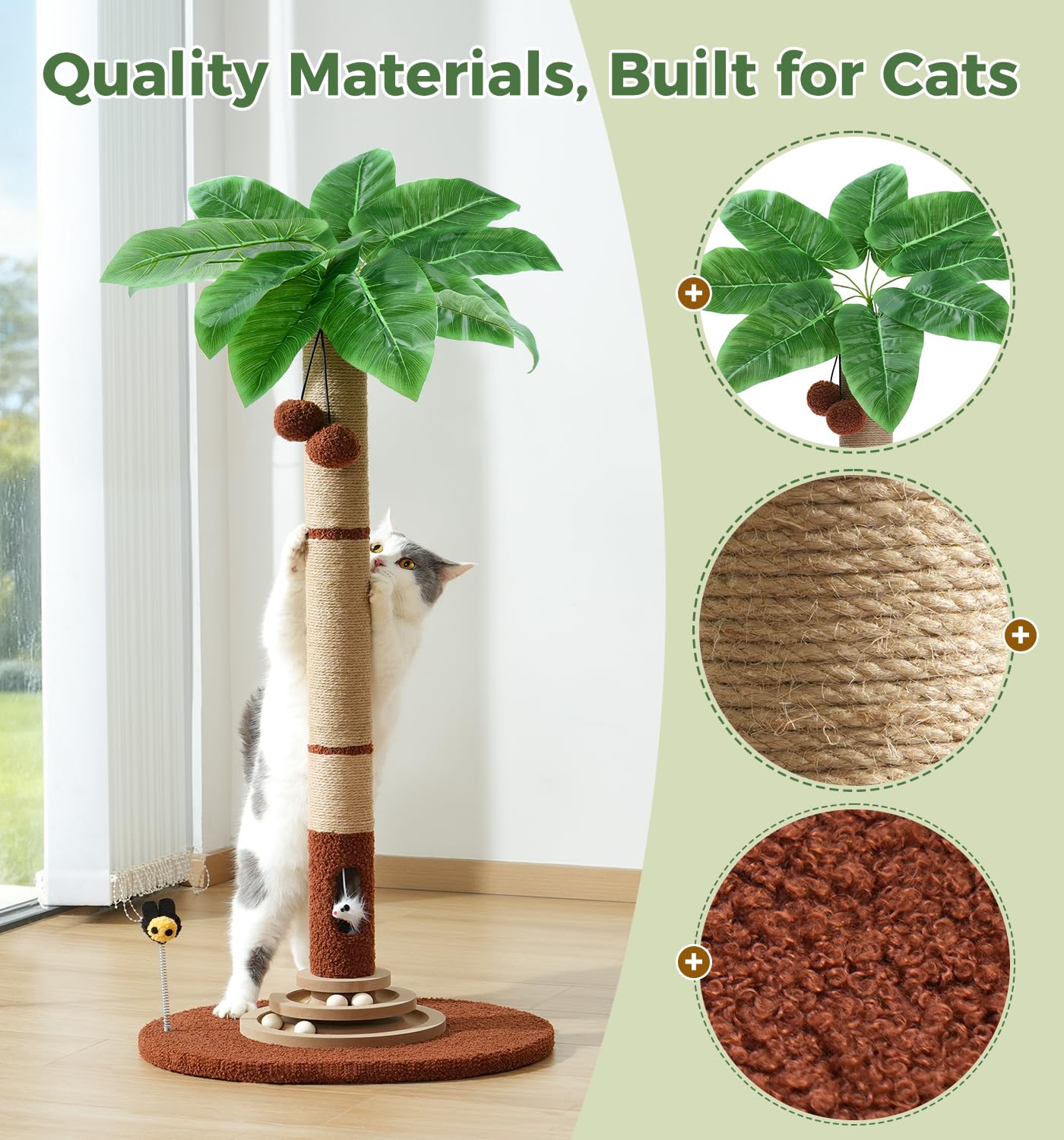 Made4Pets torre gato ratón central para caza entretenida