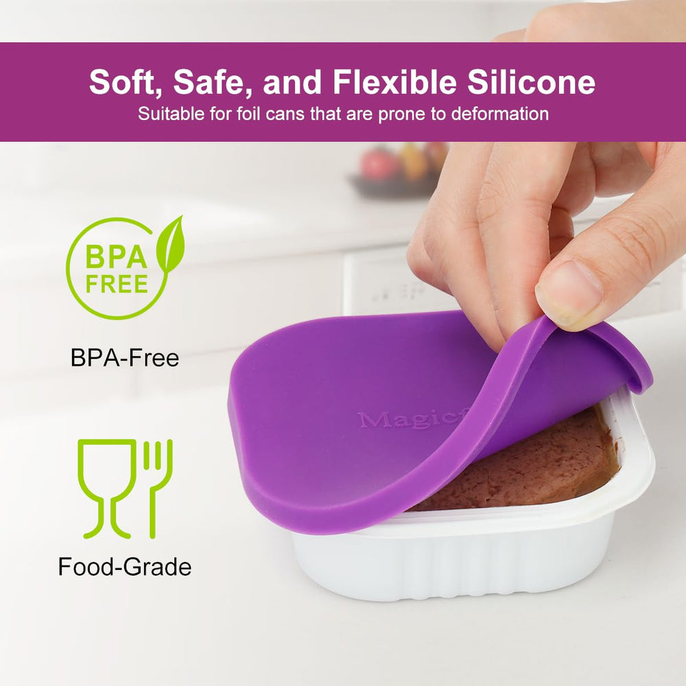 Magicfour tapa silicona para latas Cesar, apta para lavavajillas.
