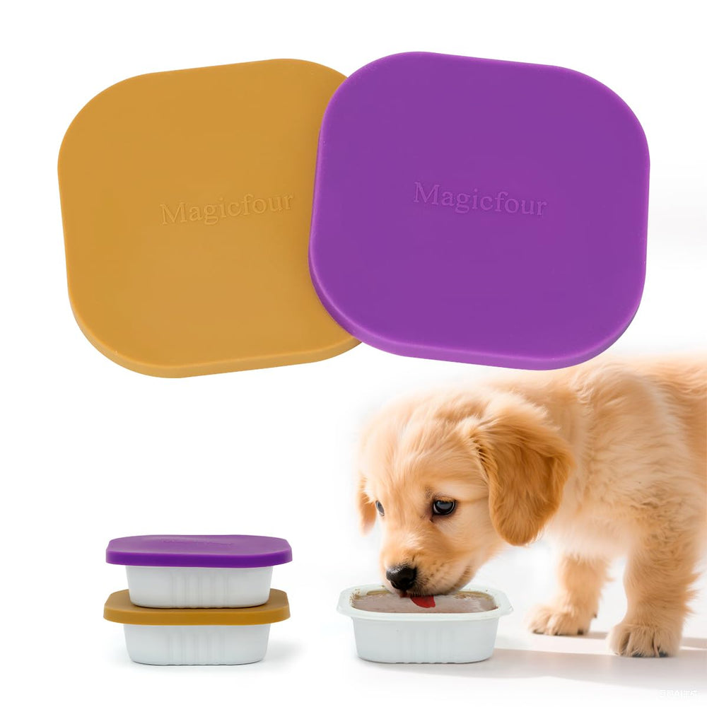 Magicfour tapas de silicona para latas Cesar, sellado seguro para comida húmeda.
