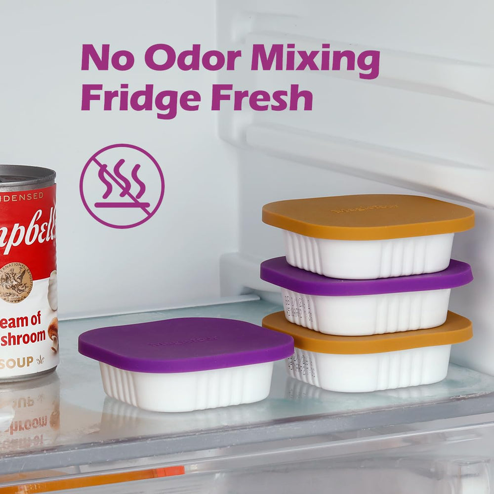 Magicfour tapa de silicona para uso diario, conserva porciones de comida húmeda.