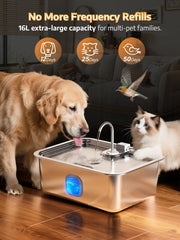 Mailofy fuente 16 L, capacidad para varias mascotas