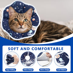 Collar Maiiu para gatos, enfoque en ajuste mediante velcro y comodidad.
