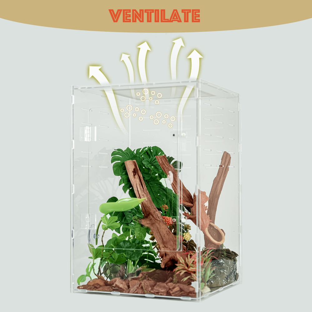 maiyuolg puerta-frontal-acrilico, acceso seguro para alimentación y limpieza.