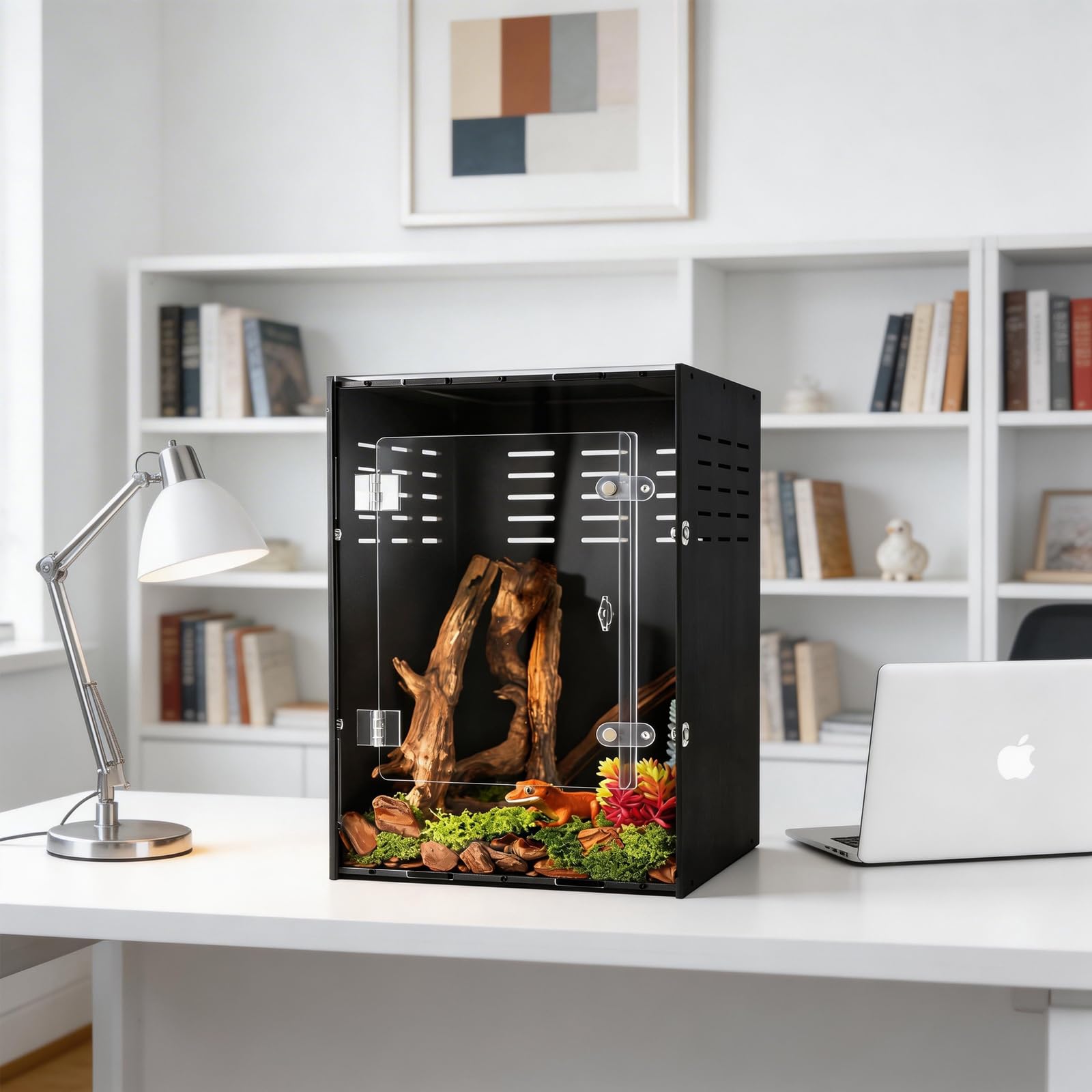 maiyuolg Terrario Reptil, limpieza fácil para mantenimiento regular.