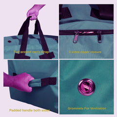 Majestic Ally bolsa de heno 1200D, asas acolchadas para carga cómoda.