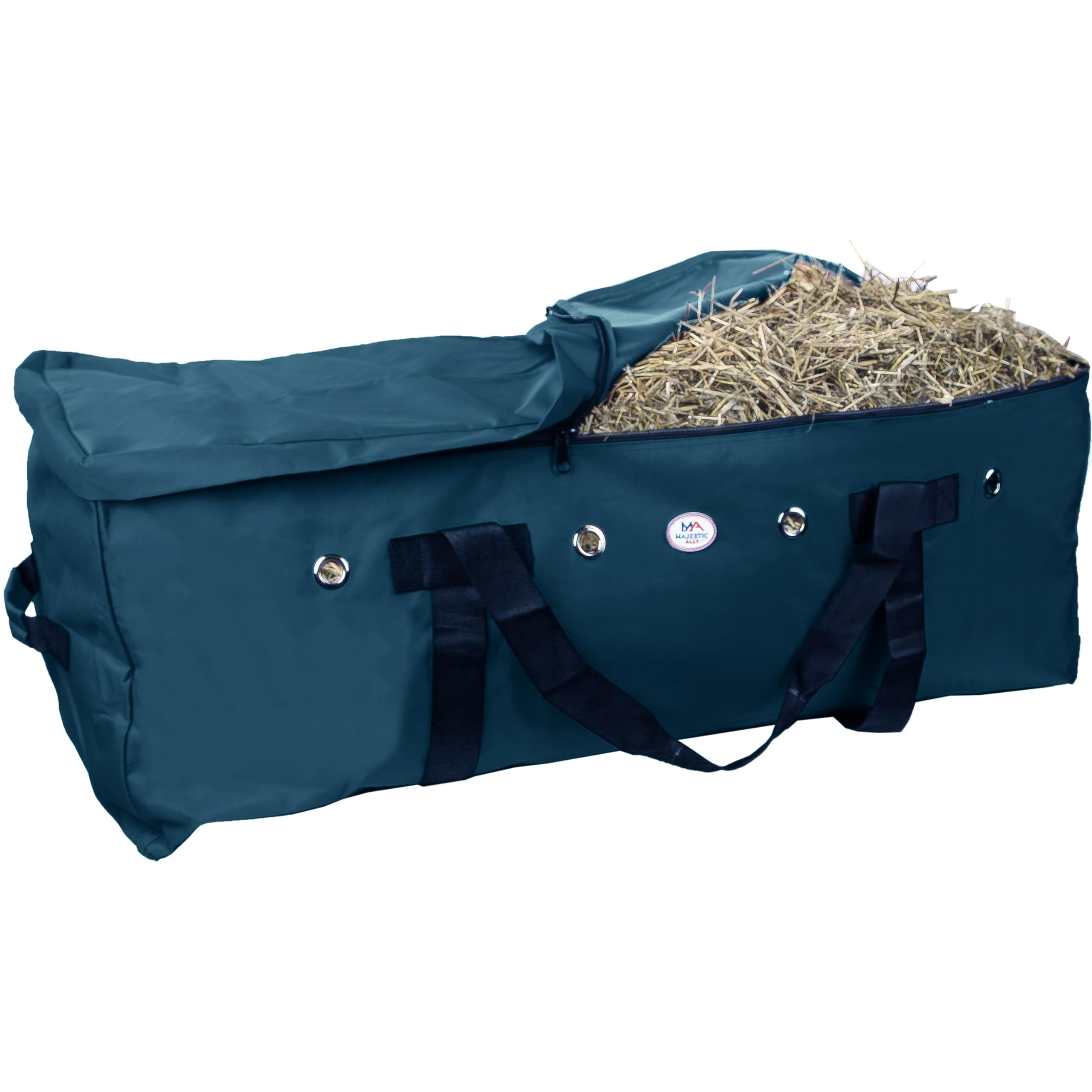 Majestic Ally bolsa de heno 1200D, tamaño extra grande para dos pacas rectangulares.