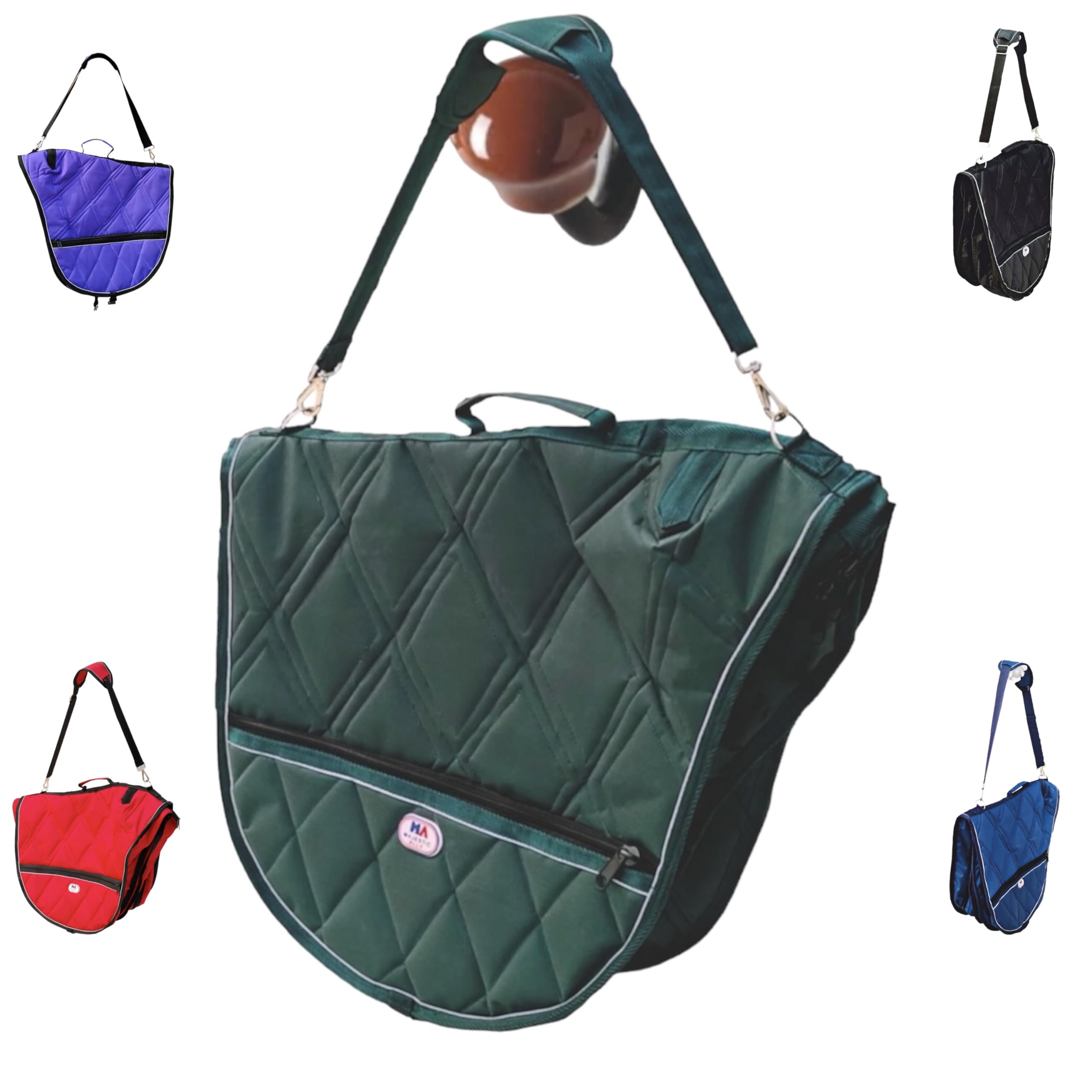 Majestic Ally bolsa para silla inglesa con reflejos para visibilidad nocturna