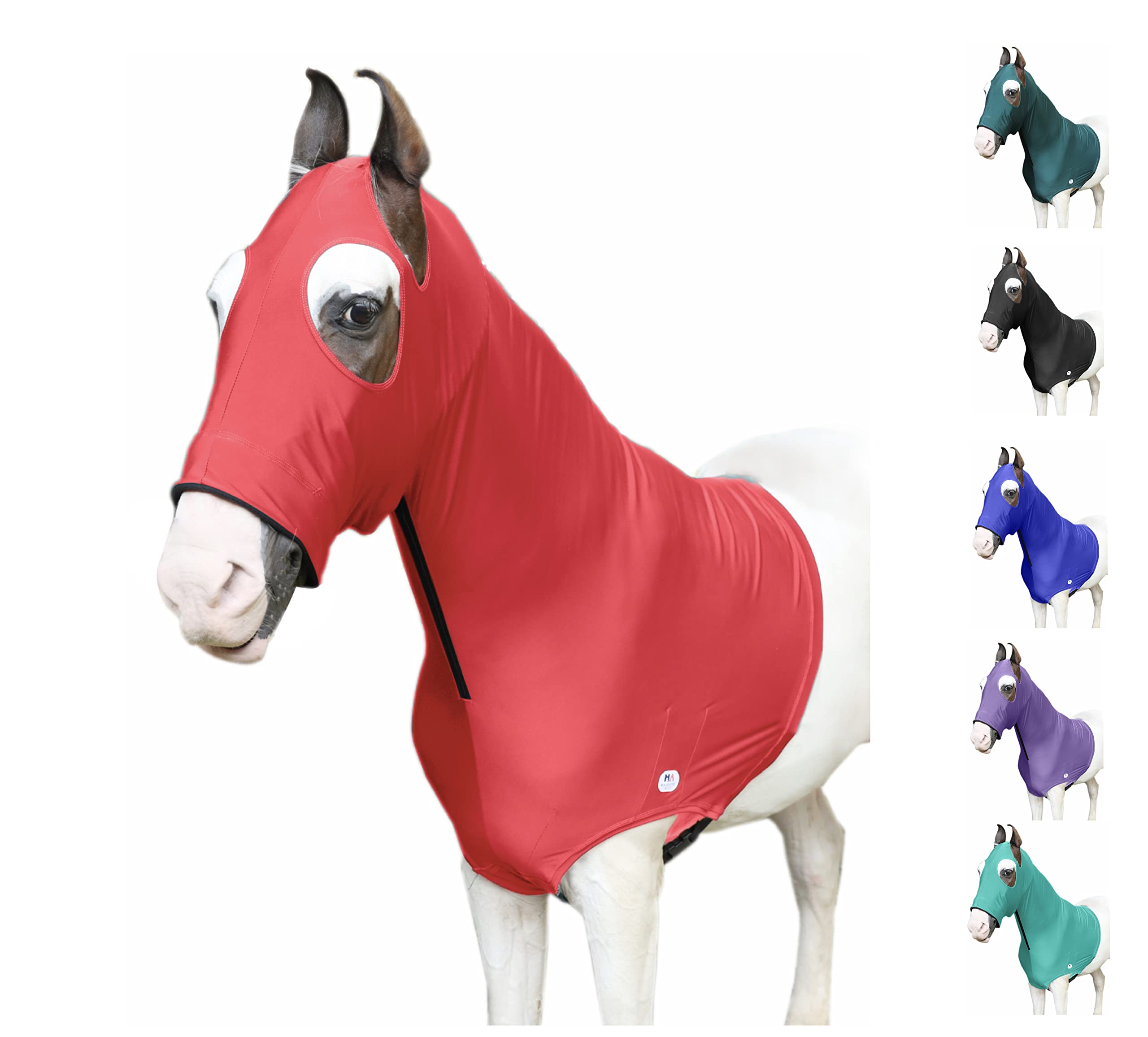 Majestic Ally capucha para caballo con frente y cremallera para ponérsela fácilmente