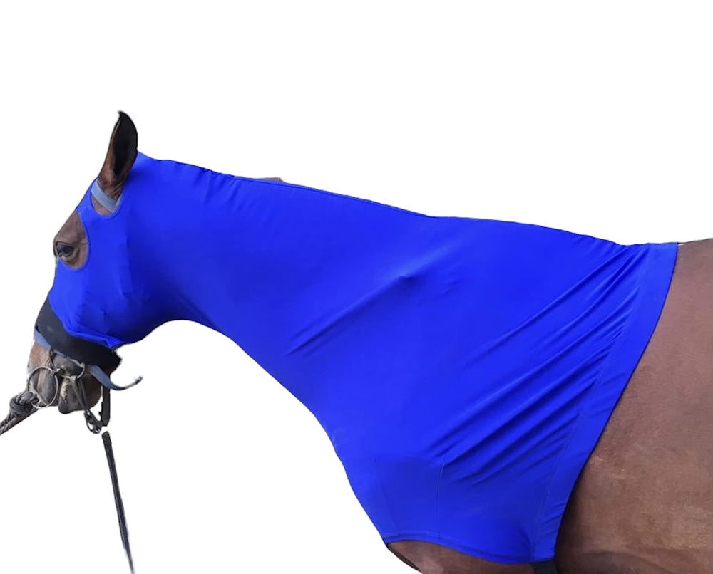 Capucha Majestic Ally para caballo, nariz con forro de felpa para mayor suavidad.
