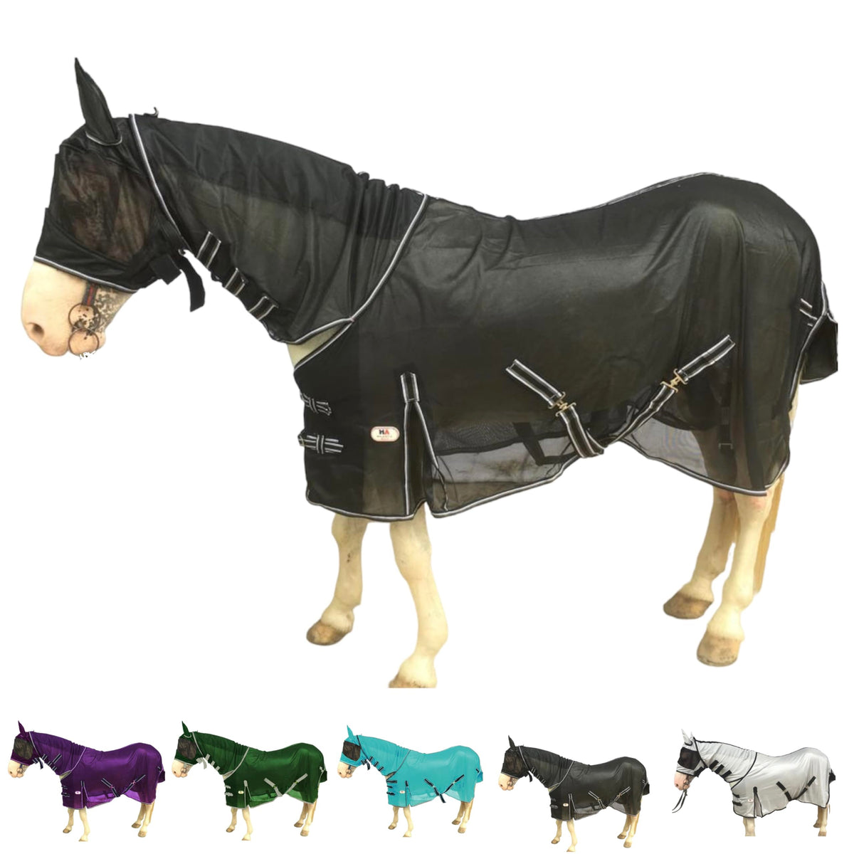 Majestic Ally cobertor con malla transpirable para mantener al caballo fresco.