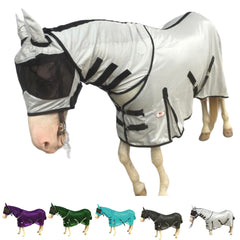 Manta Majestic Ally antiinsectos para caballo protege contra moscas y picaduras.