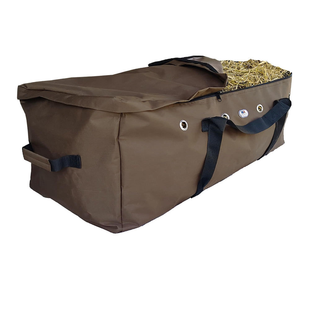Majestic Ally bolsa heno en uso en coche para traslado seguro