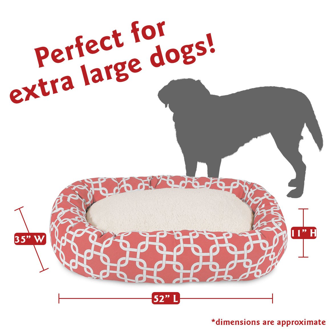 Base impermeable de la cama Majestic Pet para derrames accidentales.
