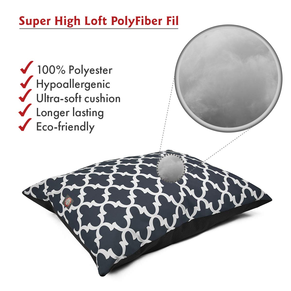 Cama para jaula de perro Majestic Pet, ideal para espacios.