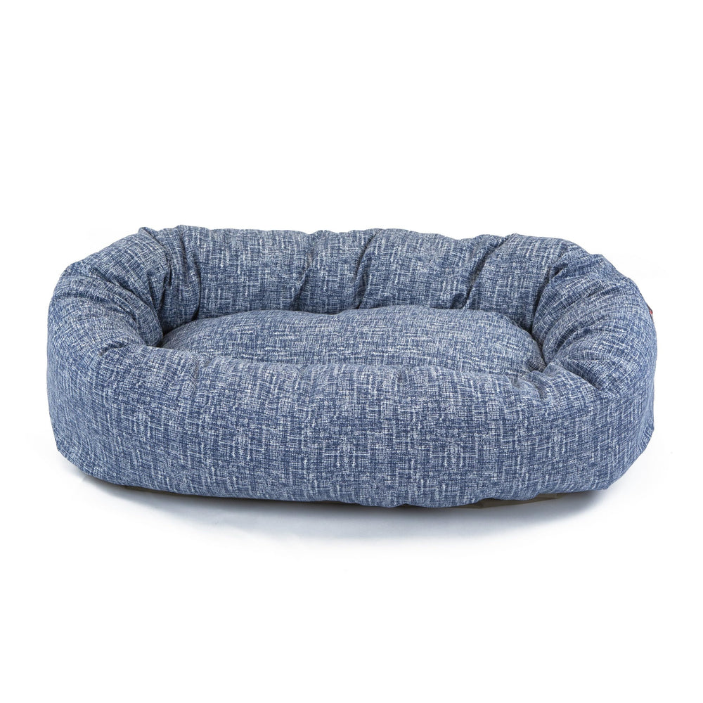 Majestic Pet cama anillo azul, base impermeable protege contra derrames.