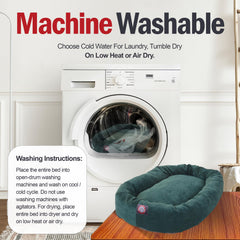Majestic Pet cama donut base impermeable: protege el suelo de accidentes.