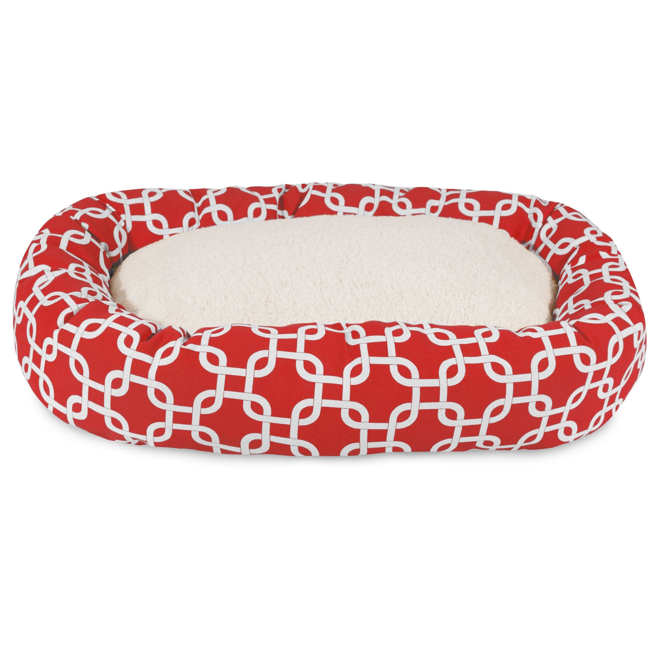 Majestic Pet Cama con relleno alto para soporte suave de cabeza.