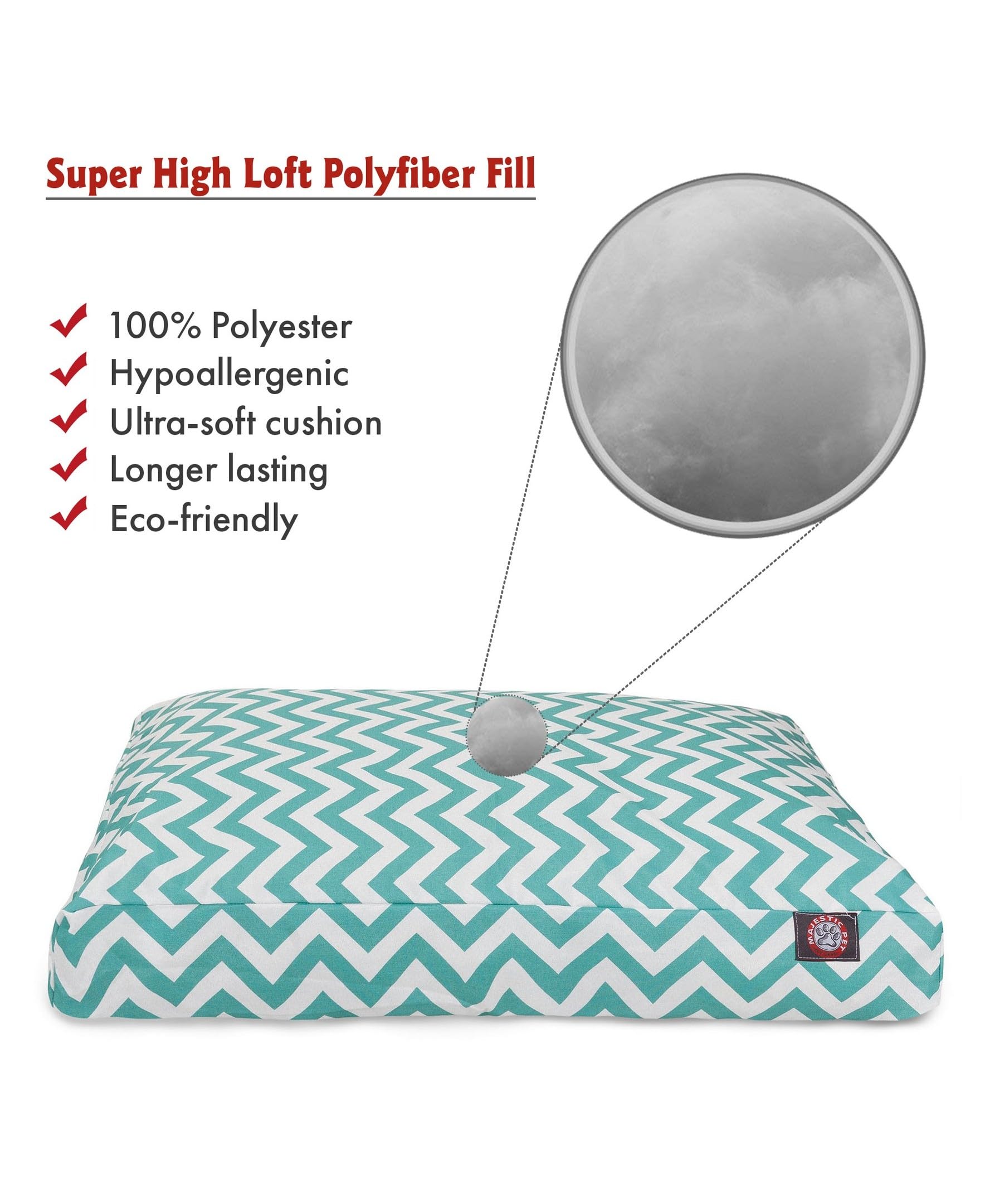 Funda removible de la cama Majestic Pet con cremallera para lavado fácil