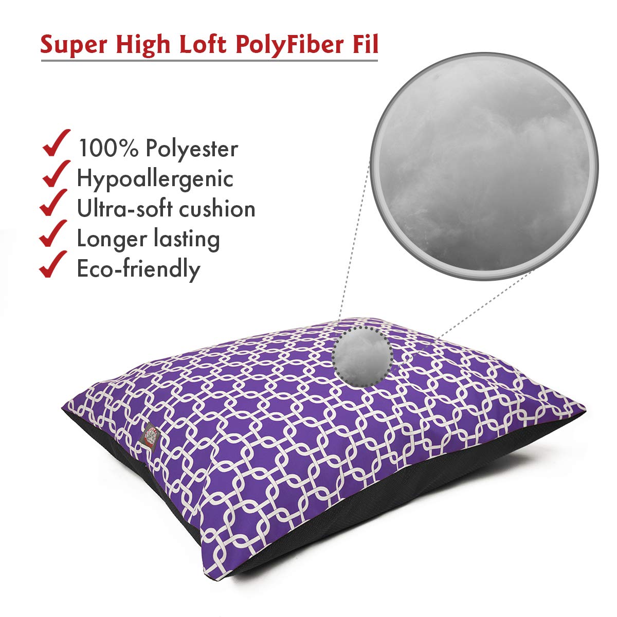 Cama Majestic Pet lavable en máquina facilita la limpieza