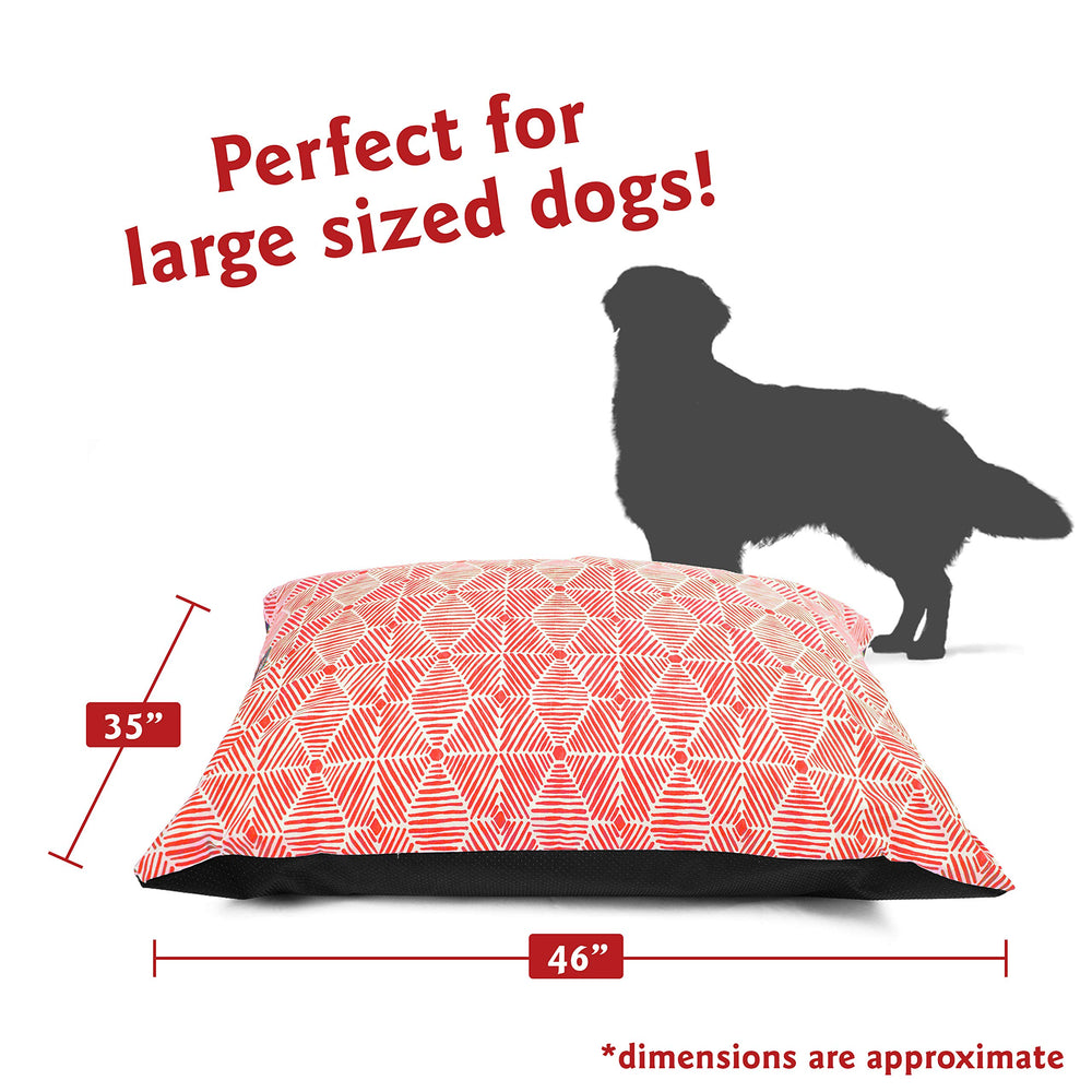 Cama Majestic Pet con base antideslizante para uso seguro en jaula o suelo.