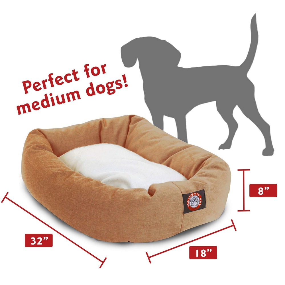 Majestic Pet cama con soporte de borde para cabeza y espalda