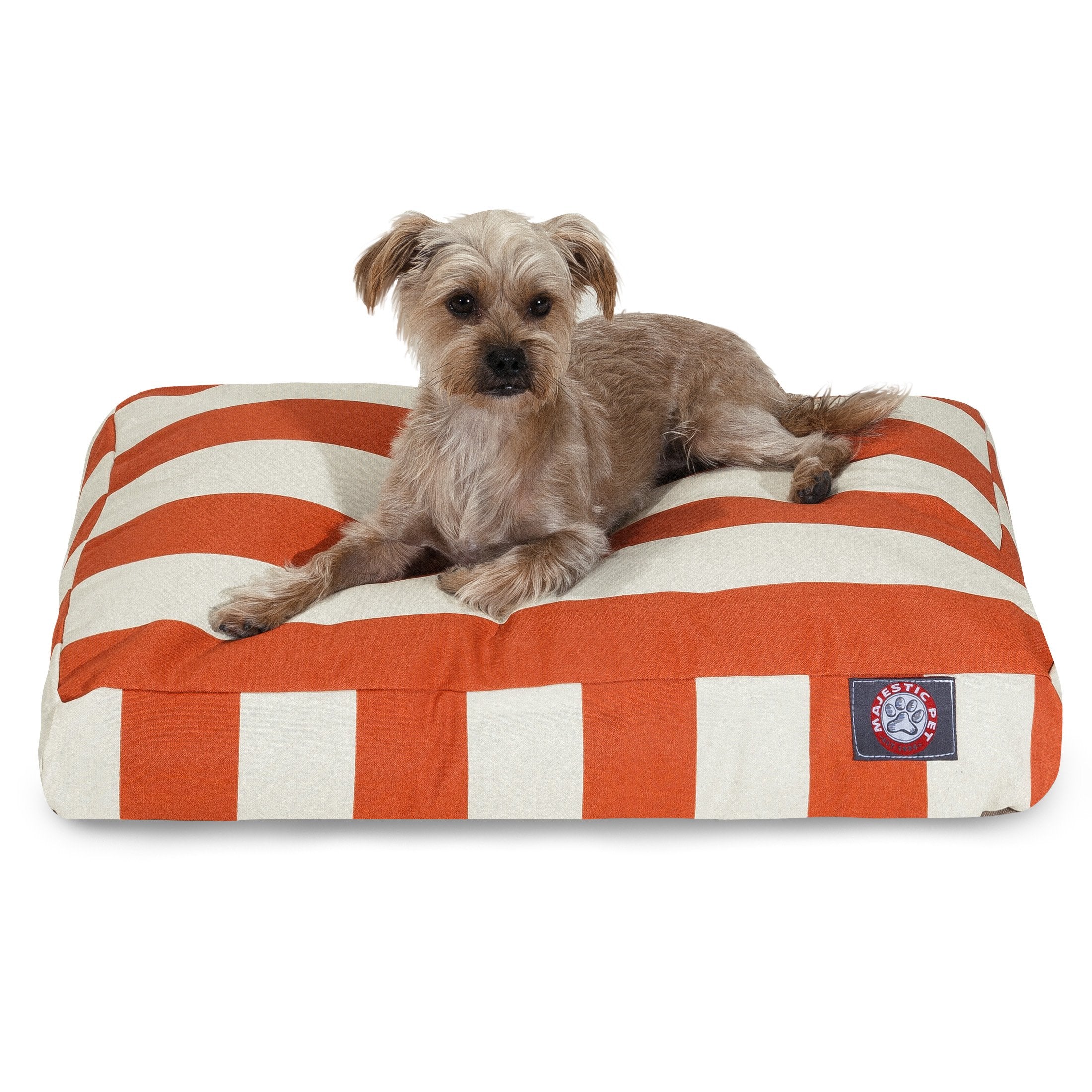 Cama rectangular Majestic Pet para perro pequeño con funda desmontable y lavado fácil