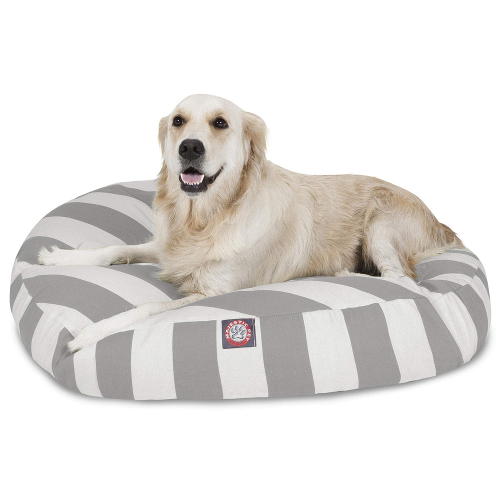 Cama redonda Majestic Pet para uso interior o exterior, cómoda y resistente.