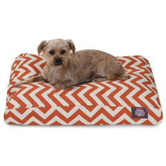 Colchón Majestic Pet para perro rectangular con Chevron, descanso cómodo y estable.