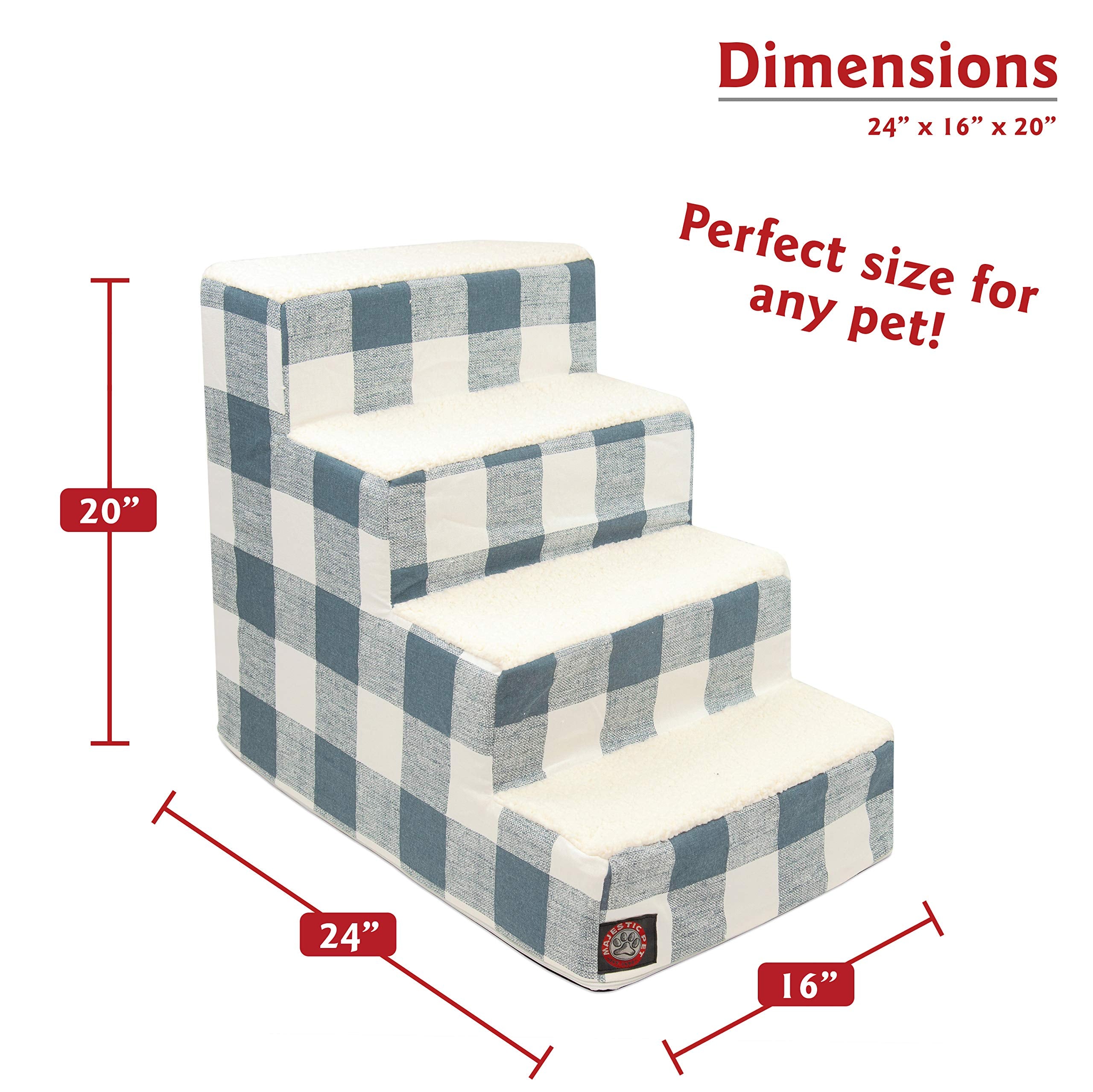 Majestic Pet diseño ergonómico de escalones para movilidad suave.