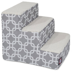 Majestic Pet escalera-3-pasos para perros pequeños facilita subir a la cama.