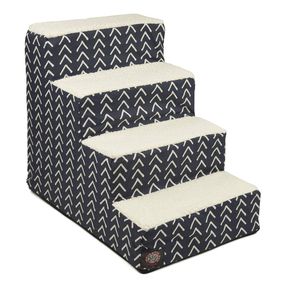 Majestic Pet escaleras-4-pasos-cama: facilitan subir a la cama con seguridad para mascotas ligeras (hasta 25 libras).