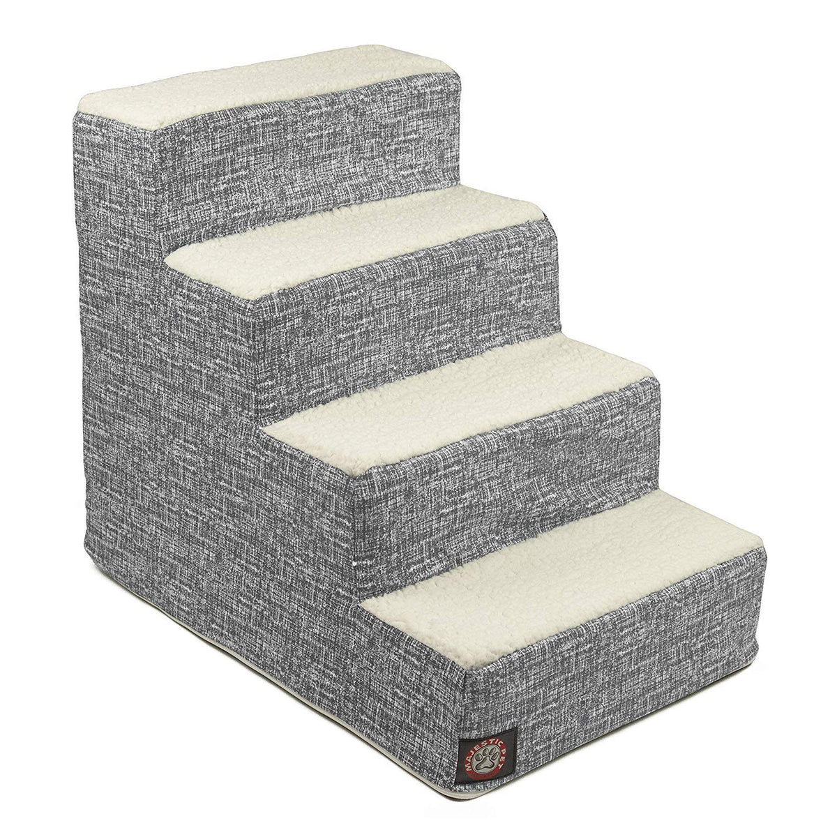 Majestic Pet escalera 4 pasos para cama alta, fácil acceso para tu perro.