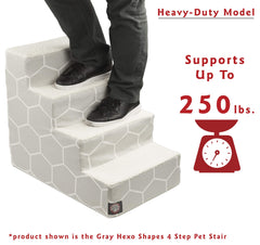 Majestic Pet escalera para cama alta blush facilita subir al sofá