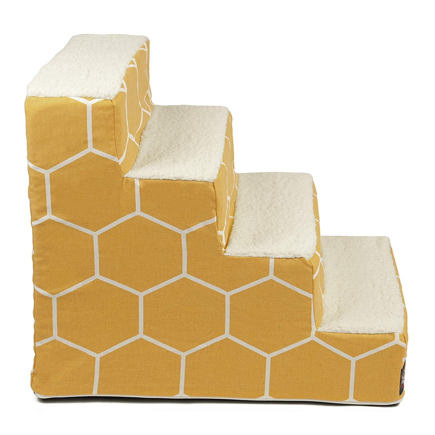 Escaleras para gatos Majestic Pet forma hexagonal amarilla y estilo moderno