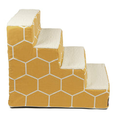 Escaleras para gatos Majestic Pet forma hexagonal amarilla y estilo moderno