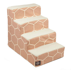 Majestic Pet escaleras para perros 4 pasos blush facilitan subir a la cama