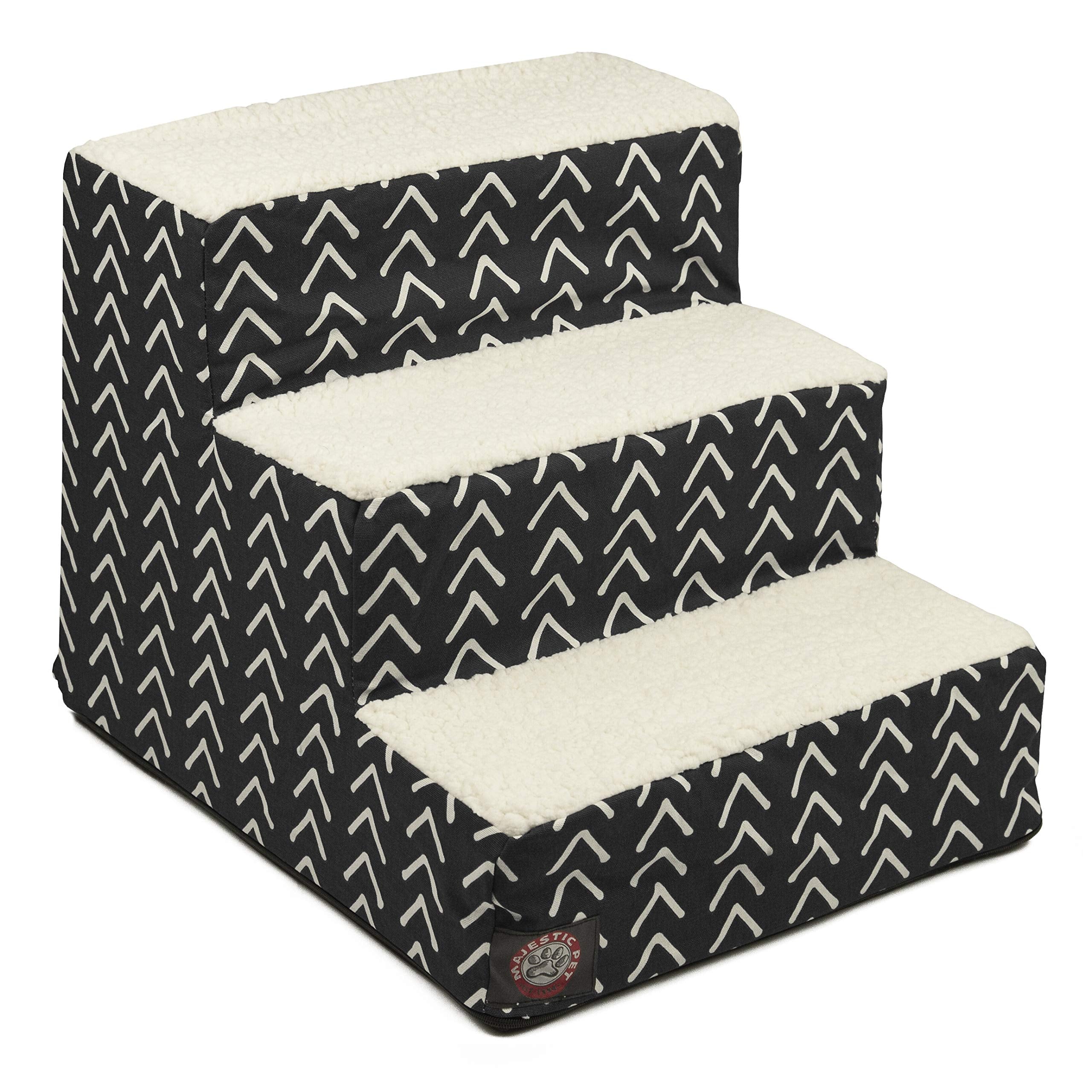 Majestic Pet escalera de tres pasos para subir a la cama de forma segura.