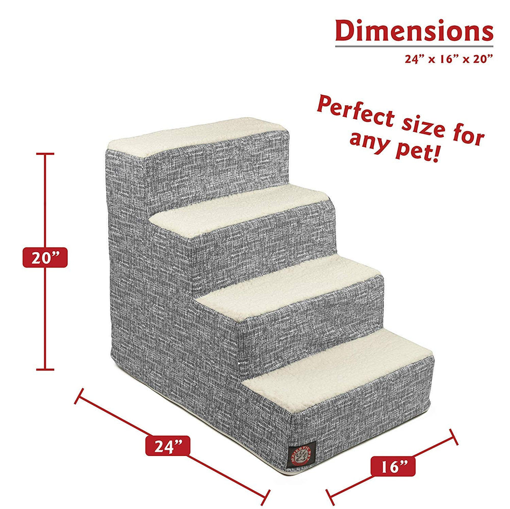 Majestic Pet escalera portátil para perros, paso a paso cómodo.