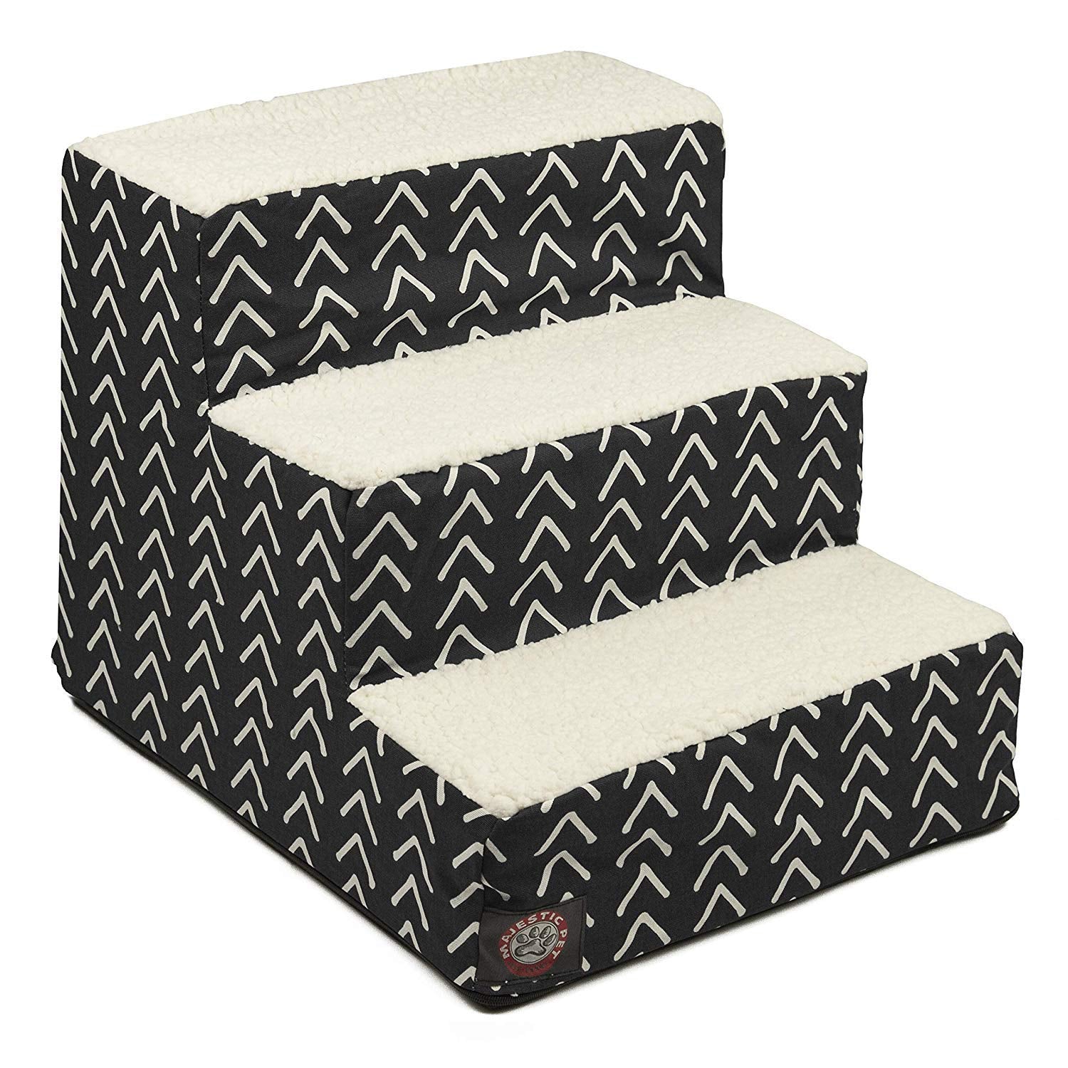 Majestic Pet escalones 3 pasos para perros pequeños junto a la cama, acceso más seguro.