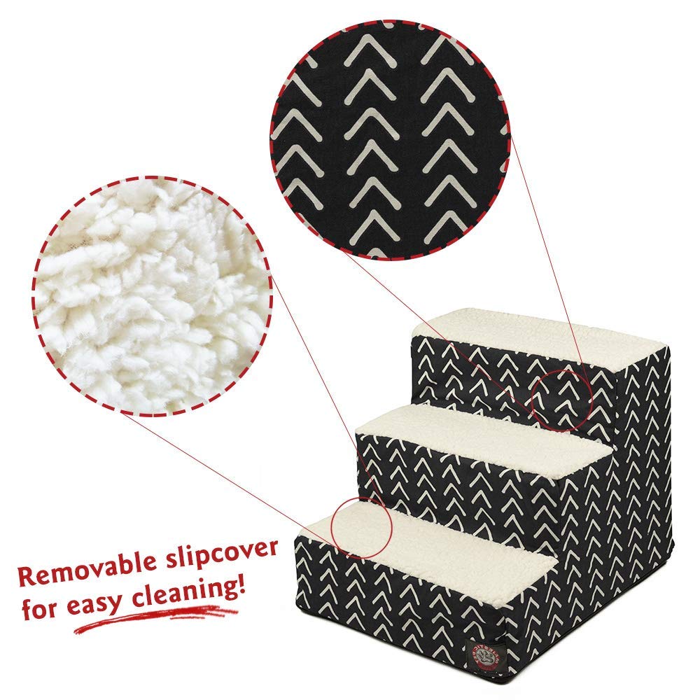 Majestic Pet escalones para cama que facilitan subir al sofá de forma estable.