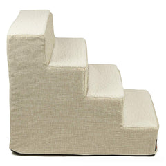Escalones Majestic Pet para cama, tapizados y fáciles de limpiar.