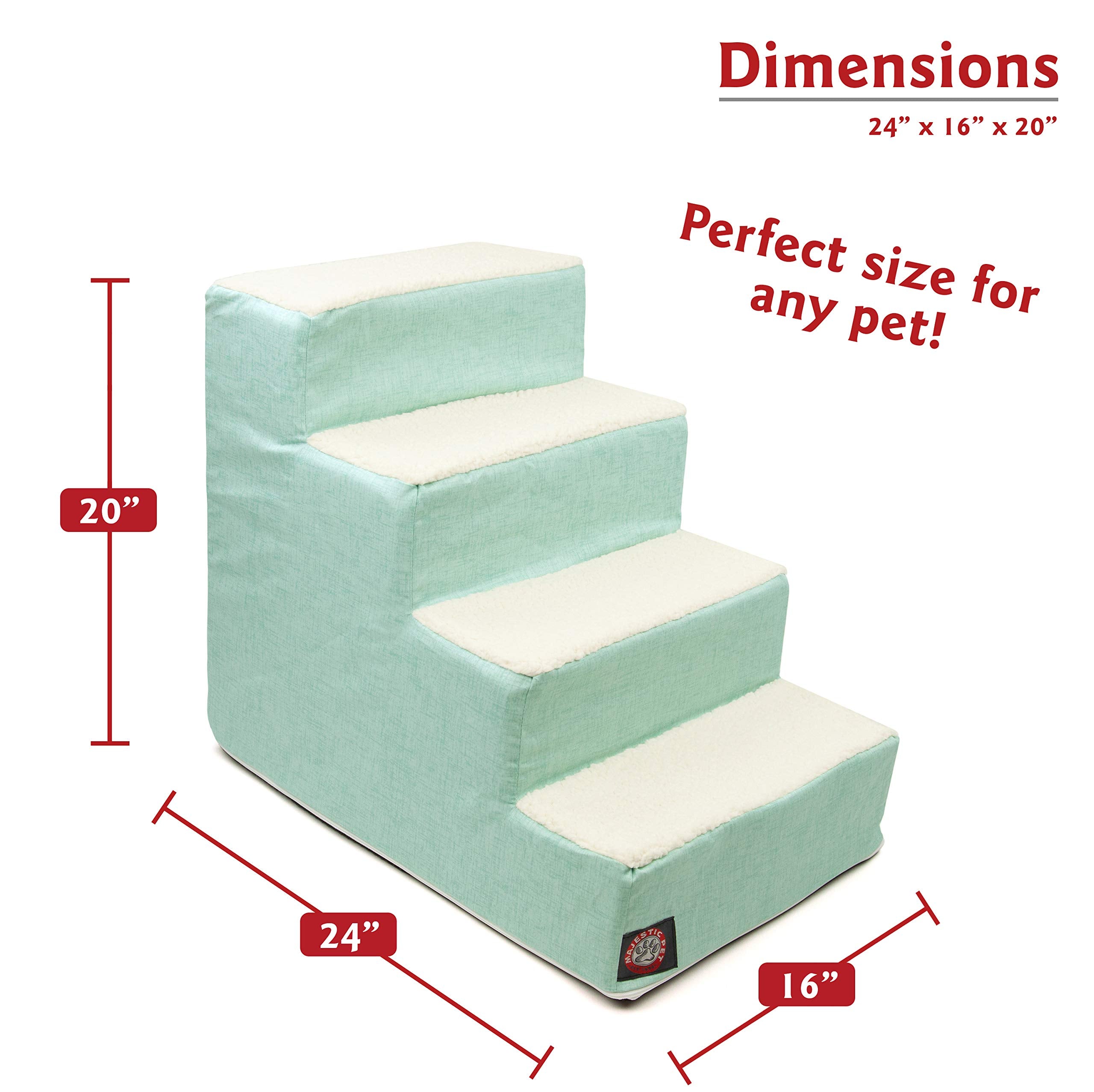 Majestic Pet escalera con núcleo de espuma para soporte suave