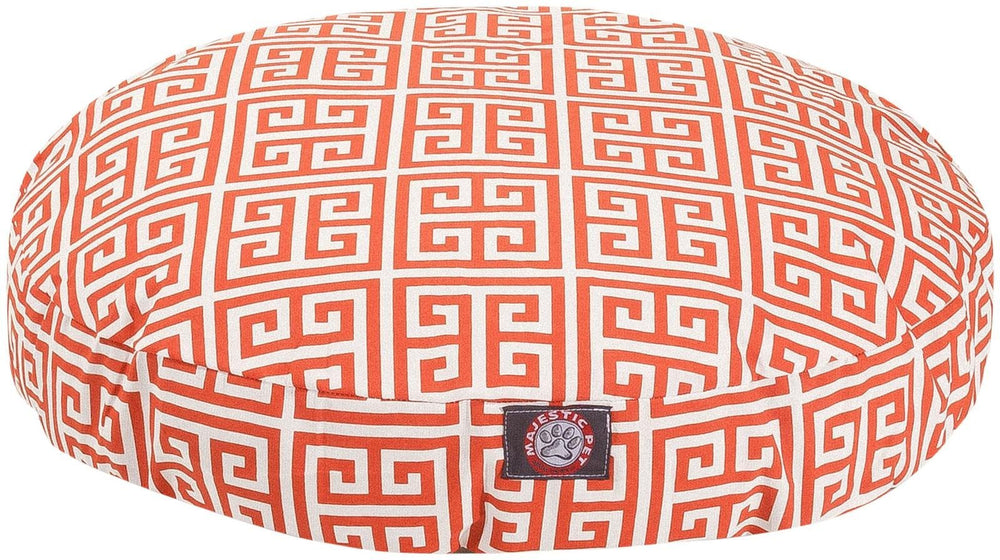 Majestic Pet Orange Towers, cama para perros redonda, ideal para uso interior y exterior