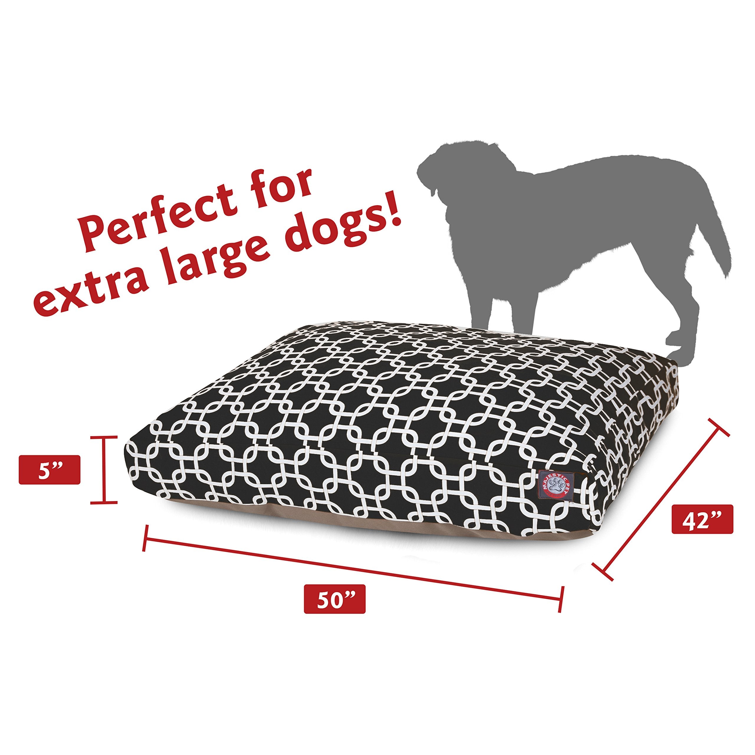 Relleno de fibra de alto loft en cama Majestic Pet, brinda calor y confort