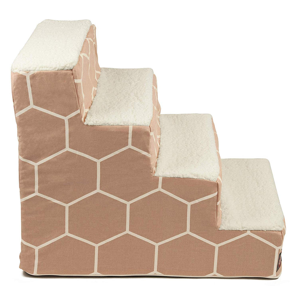 Majestic Pet tapiz lavable escalera para perros blush facilita la limpieza